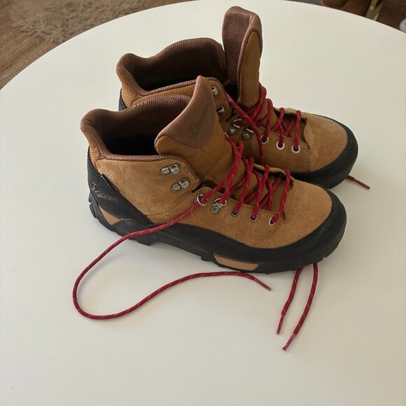 Danner Panorama Mid 6" Brown/Red Hiking Boots Sz 8.5 - Picture 2 of 5